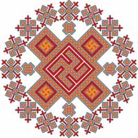 Футболка со славянской символикой Коники