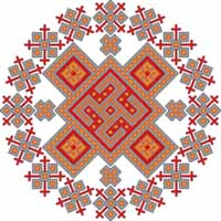 Футболка со славянской тематикой Звенчатый крест